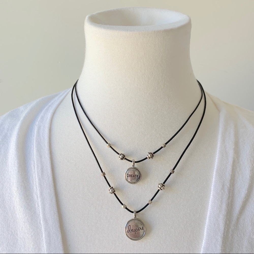 Cord Charm Double Strand Necklace Create & Inspire